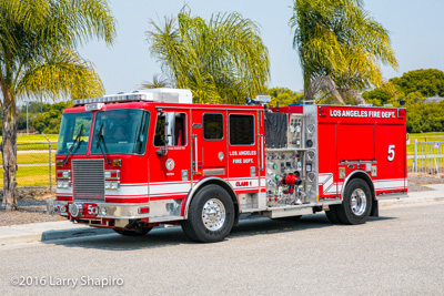 LAFD Task Force 5 Engine 5 KME Severe Service engine Larry Shapiro photographer shapirophotography.net apparatus fire trucks